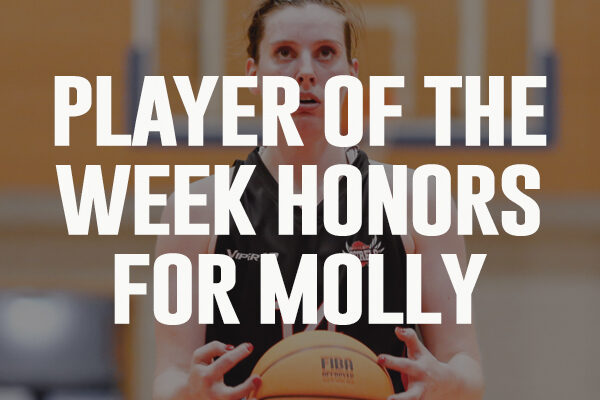 Molly Named WNBL Player of The Week